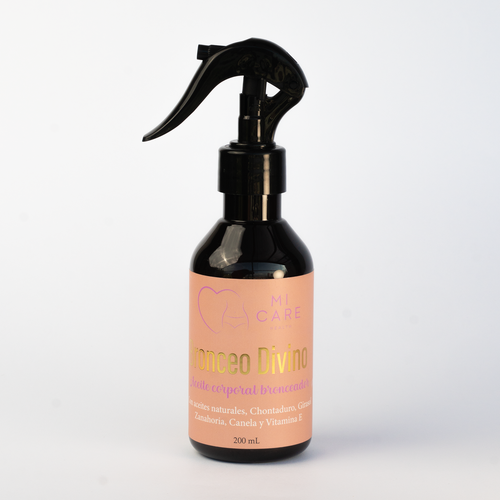 Aceite bronceador corporal Bronceo Divino Mi Care en spray de 200 mL
