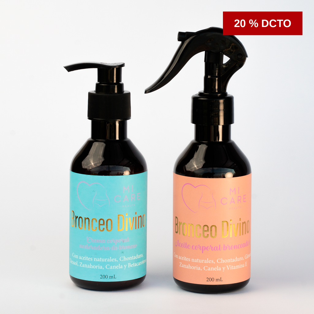 Kit Bronceo Divino — Aceite + Crema Aceleradora (20% OFF)